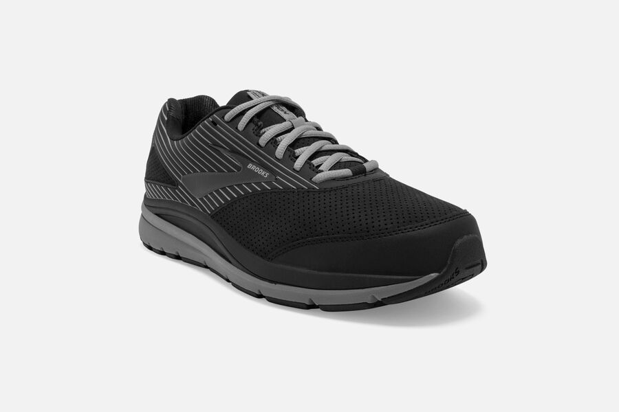 Brooks Running Shoes Mens Black - Addiction Walker Suede - 4951-SBMUQ